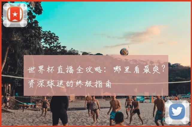 世界杯直播全攻略:哪里看最爽?资深球迷的终极指南